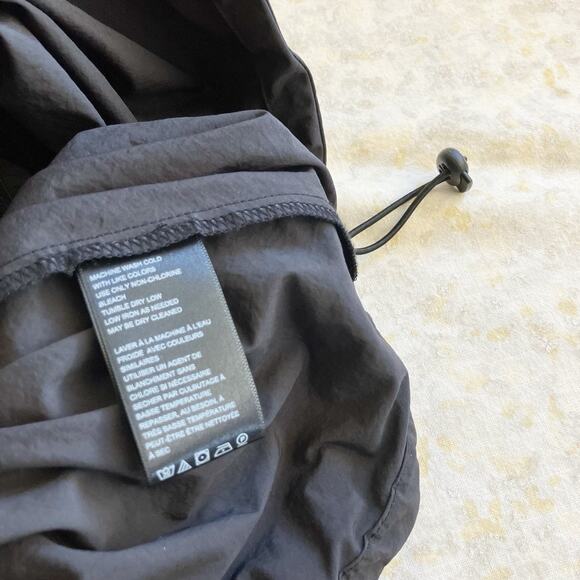 UO Urban Outfitters XS Dress Strapless Black Drawstring Long Asymmetrical - Picture 11 of 12